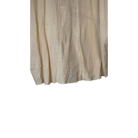 2/$30 ZARA Medium Beige Textured Knot Front Blouse Dolman Sleeves - Picture 9 of 14